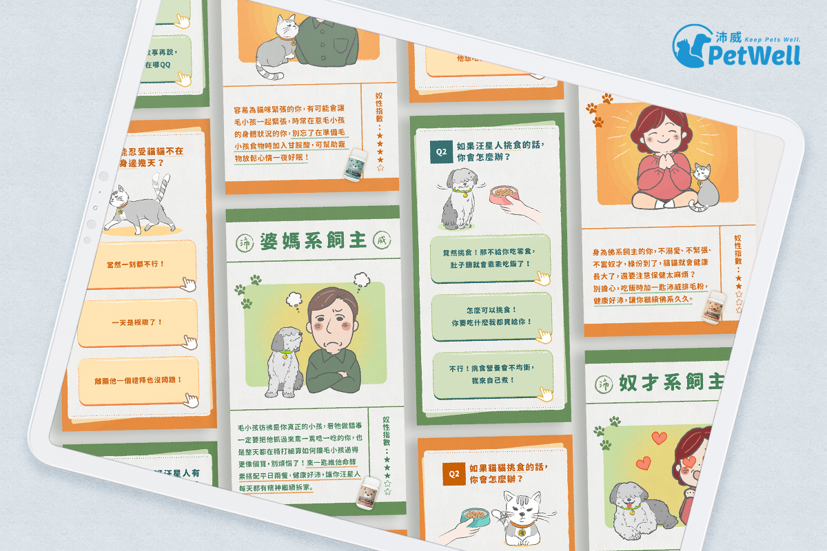 沛威寵物保健｜「沛對實驗室」心理測驗